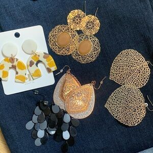 Dangle Statement Earrings Bundle Women’s OS